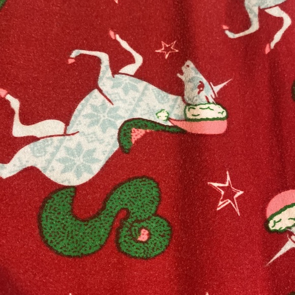 Lularoe Christmas unicorn leggings! One size - Picture 2 of 5